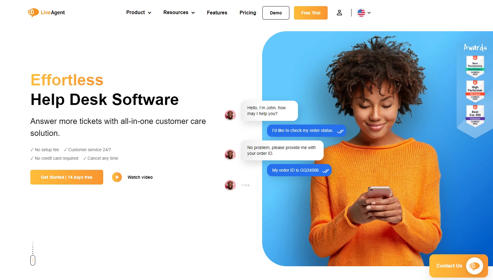 LiveAgent palīdzības biroja programmatūra