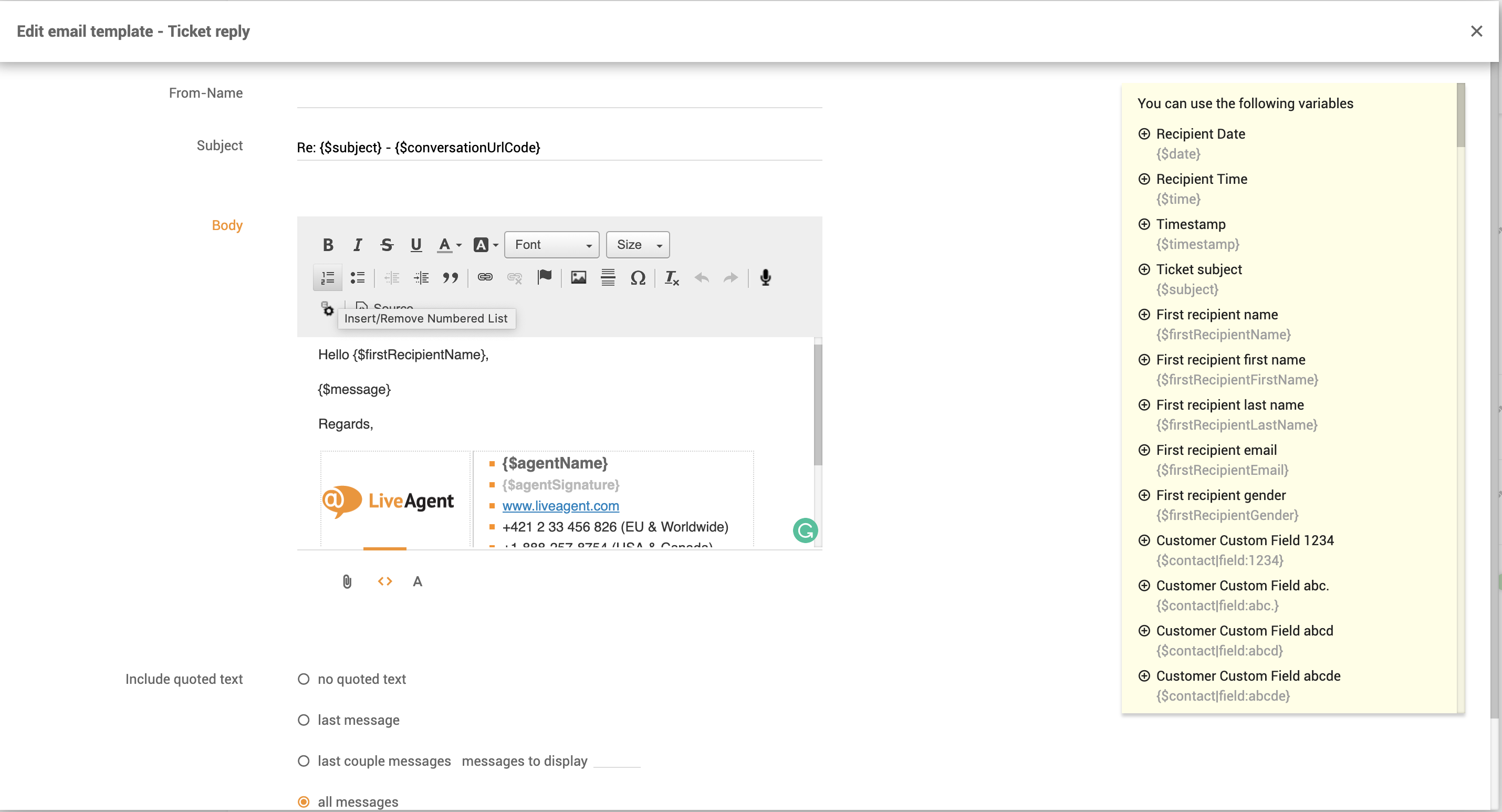 E-pasta veidnes pielāgošana