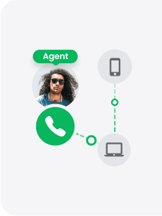 Zvanu maršrutēšana uz personīgo ierīci