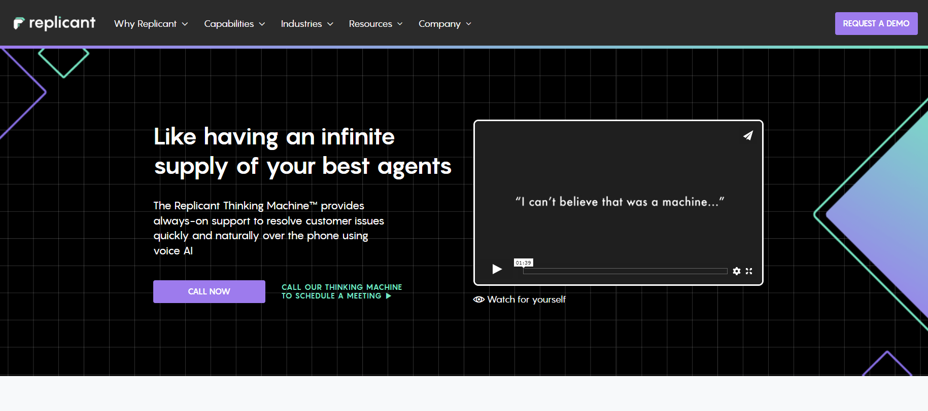 Replicant sākumlapa