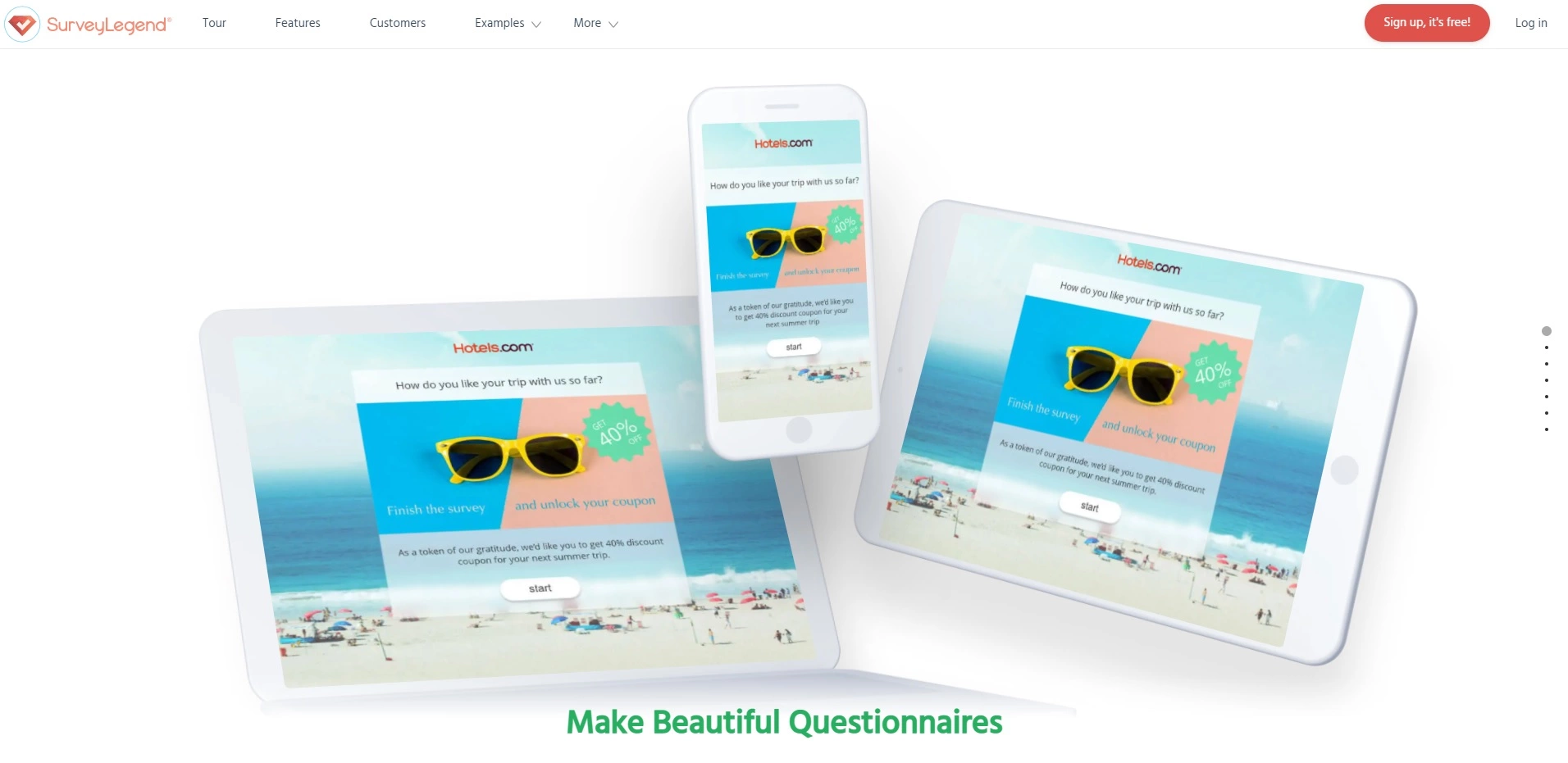 SurveyLegend sākumlapa