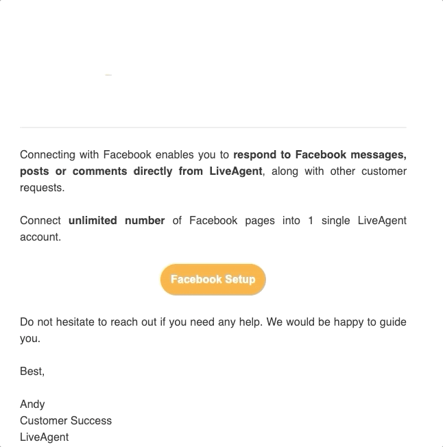 LiveAgent e-pasta formatējuma piemērs